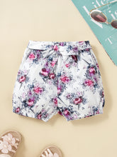 Load image into Gallery viewer, Baby Girl MY ALL PANTS ARE SASSY Graphic Bodysuit and Floral Shorts Set