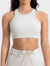 Load image into Gallery viewer, Wide Strap Cropped Sport Tank