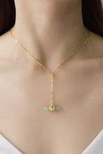 Load image into Gallery viewer, Gold-Plated Bar Pendant OT Chain Necklace