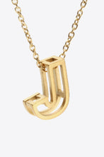 Load image into Gallery viewer, A to J Letter Pendant Necklace