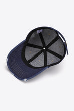 Load image into Gallery viewer, Distressed Adjustable Baseball Cap