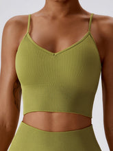 Load image into Gallery viewer, Lace-Up Cropped Tank Top