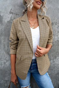 MAESTRA Plaid Blazer