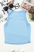 Load image into Gallery viewer, Ribbed Round Neck Cropped Tank