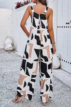 Load image into Gallery viewer, Printed Wide Strap Jumpsuit with Pockets