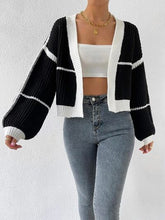 Load image into Gallery viewer, Open Front Dropped Shoulder Cardigan