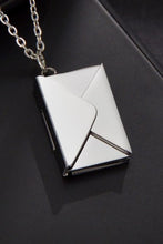 Load image into Gallery viewer, Envelope Pendant Stainless Steel Necklace