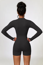 Load image into Gallery viewer, Half Zip Long Sleeve Active Romper