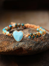 Load image into Gallery viewer, Heart Shape Beaded Bracelet