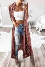 Load image into Gallery viewer, Open Front Long Sleeve Longline Cardigan