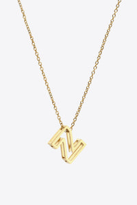 U to Z Letter Pendant Necklace