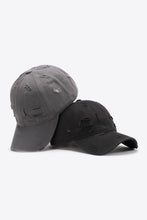 Load image into Gallery viewer, Distressed Adjustable Baseball Cap