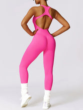 Load image into Gallery viewer, Cutout Racerback Active Jumpsuit