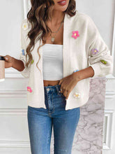 Load image into Gallery viewer, Floral Long Sleeve Open Front Cardigan