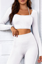 Load image into Gallery viewer, Long Sleeve Cropped Sports Top