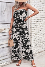 Load image into Gallery viewer, Floral Strapless Wide Leg Jumpsuit