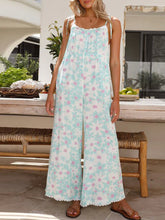 Load image into Gallery viewer, Printed Wide Leg Jumpsuit with Pockets