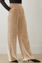 Load image into Gallery viewer, Loose Fit High Waist Long Pants with Pockets