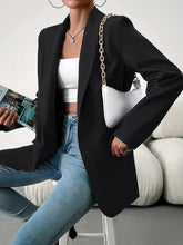 Load image into Gallery viewer, Lapel Collar Long Sleeve Blazer