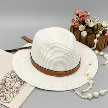 Load image into Gallery viewer, Wide Brim Paper Braided Hat