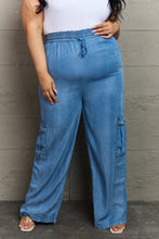 Load image into Gallery viewer, GeeGee Out Of Site Full Size Denim Cargo Pants