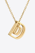 Load image into Gallery viewer, A to J Letter Pendant Necklace