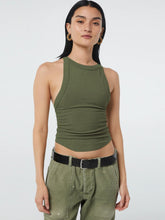 Load image into Gallery viewer, Halter Neck Ribbed Cropped Top