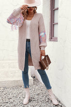 Load image into Gallery viewer, Fringe Sleeve Dropped Sholder Cardigan