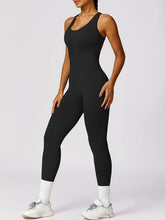 Load image into Gallery viewer, Cutout Racerback Active Jumpsuit