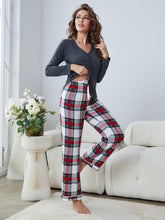 Load image into Gallery viewer, WHOVILLE Plaid Lounge Set