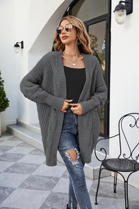 Open Front Dolman Sleeve Cardigan