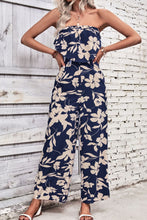 Load image into Gallery viewer, Floral Strapless Wide Leg Jumpsuit