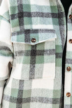 Load image into Gallery viewer, Plaid Collared Button Down Coat