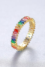 Load image into Gallery viewer, Multicolored Cubic Zirconia 925 Sterling Silver Ring