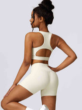 Load image into Gallery viewer, Cutout Cropped Sport Tank and Shorts Set