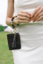 Load image into Gallery viewer, Beaded Bracelet Keychain with Wallet