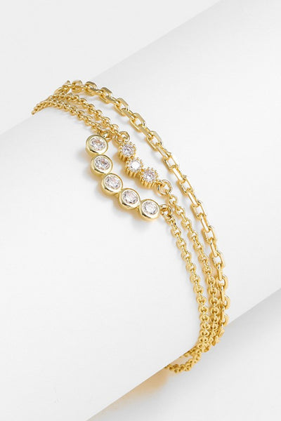 Zircon Layered Bracelet