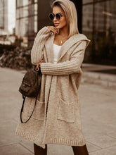 Load image into Gallery viewer, Full Size SIMPLY LIVE Hooded Cardigan