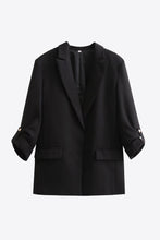 Load image into Gallery viewer, Lapel Collar Longline Blazer