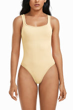 Load image into Gallery viewer, Wide Strap Square Neck Active Bodysuit