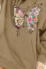 Load image into Gallery viewer, Simply Love Simply Love Full Size Butterfly Graphic Dropped Shoulder Hoodie