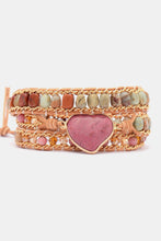 Load image into Gallery viewer, Handmade Heart Shape Triple Layer Beaded Bracelet