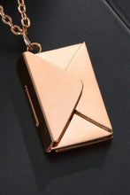 Load image into Gallery viewer, Envelope Pendant Stainless Steel Necklace