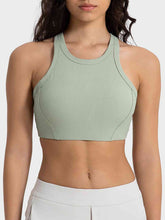 Load image into Gallery viewer, Wide Strap Cropped Sport Tank