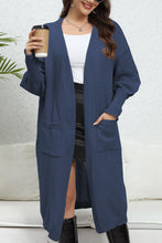 Load image into Gallery viewer, Open Front Dropped Shoulder Cardigan