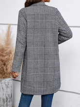 Load image into Gallery viewer, Houndstooth Laper Collar Buttoned Coat