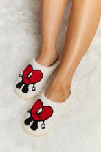 Load image into Gallery viewer, Melody Love Heart Print Plush Slippers