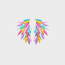 Load image into Gallery viewer, Alloy Acrylic Wing Earrings