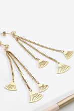 Load image into Gallery viewer, 18K Gold Plated Stainless Steel Fringe Earrings