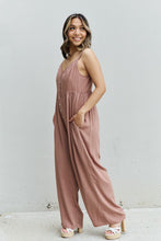 Load image into Gallery viewer, HEYSON All Day Full Size Wide Leg Button Down Jumpsuit in Mocha